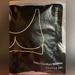 Truekind Daily Comfort Wirefree Shaper Bra NEW 4XL Black